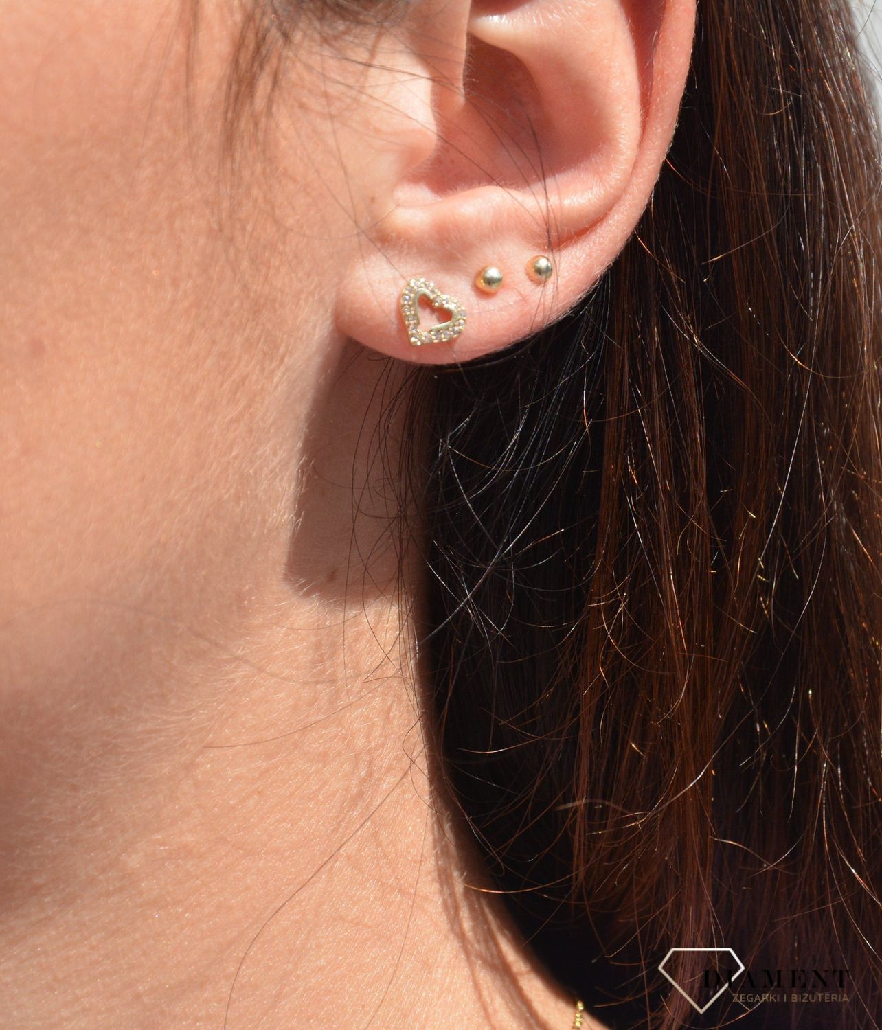 Komplet biżuterii ' Złote serca z cyrkoniami ' KO 1589 (1).jpg